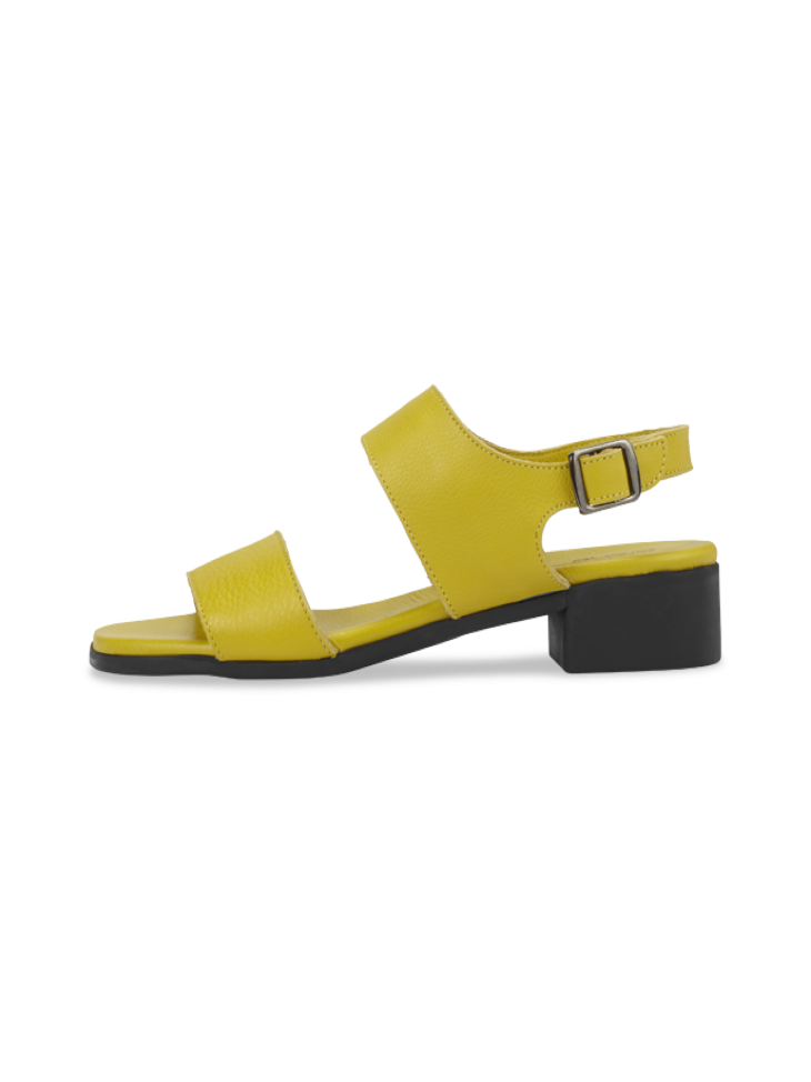 golden yellow sandals